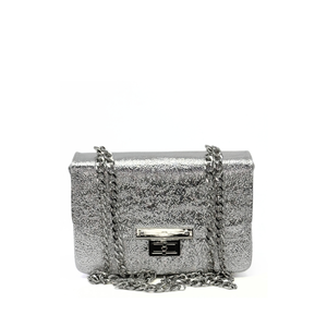 ILEA Ženska torba Nina 22x16cm, Srebrna Glitter