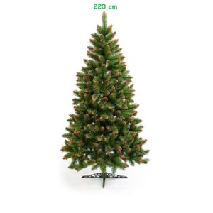 Umjetno božićno drvce - BEATA zlatna s češerima - 220cm