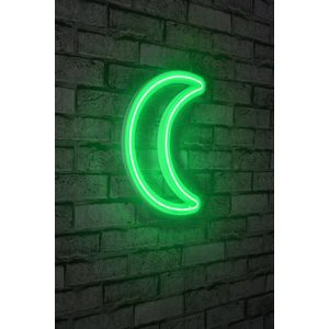 Wallity Ukrasna plastična LED rasvjeta, Crescent - Green