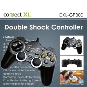 Connect XL Gamepad za PC sa vibracijom, 14 tipki/tastera, Double Shock - CXL-GP300