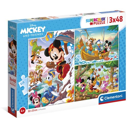 Disney Mickey and Friends puzzle 3x48kom slika 2