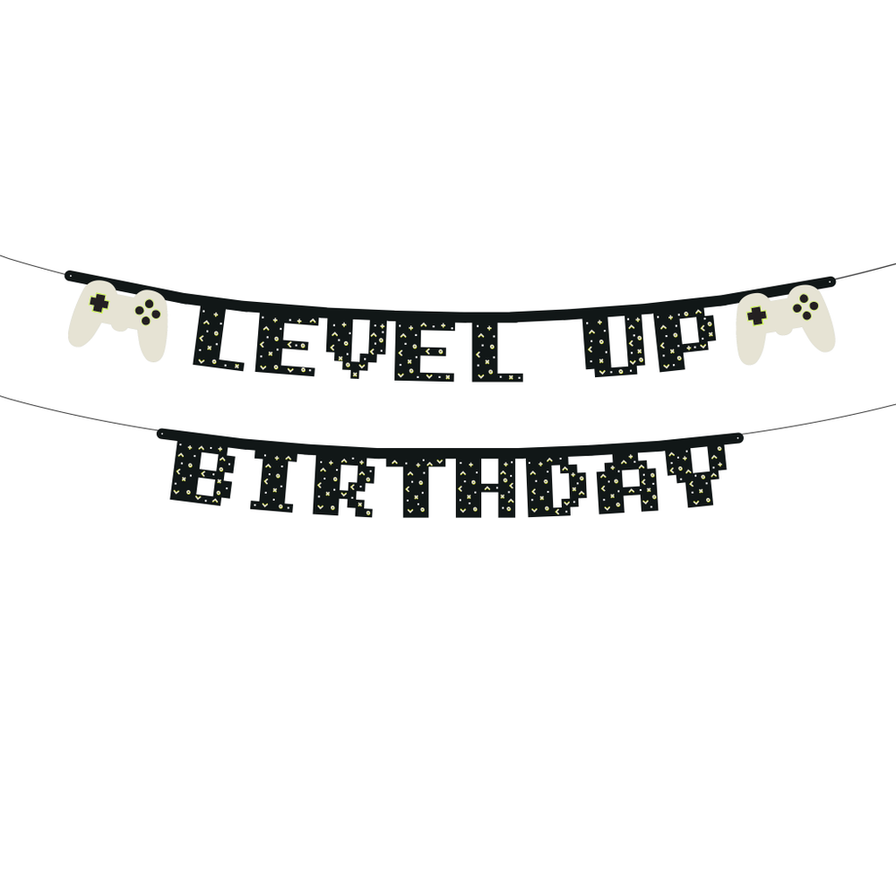 GRL110 Baner Level Up Rođendan 250cm slika 1