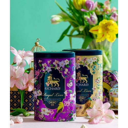 Richard Royal poklon set čajeva gold + violet - crni cejlonski čaj sa bergamotom, narandžom i vanilom slika 1