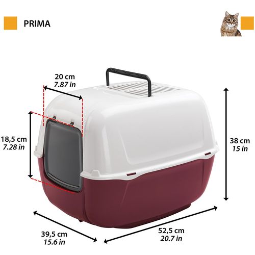 Ferplast WC Home Prima za mačke 39,5X52,5X38 cm slika 2