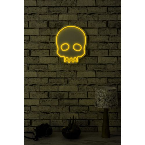 Wallity Ukrasna plastična LED rasvjeta, Skull - Yellow slika 12
