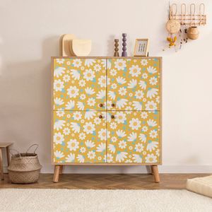 Multifunkcionalni Ormar Multilüx Posy SonomoYellowWhite