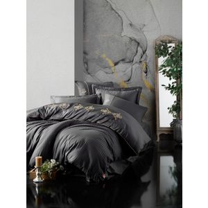 King - Anthracite Anthracite
Gold
White Satin Double Quilt Cover Set
