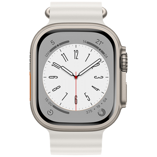 hoco. silikonski remen za iWatch, 42/44/45/49mm, bijela, iWatch WA12 White slika 3