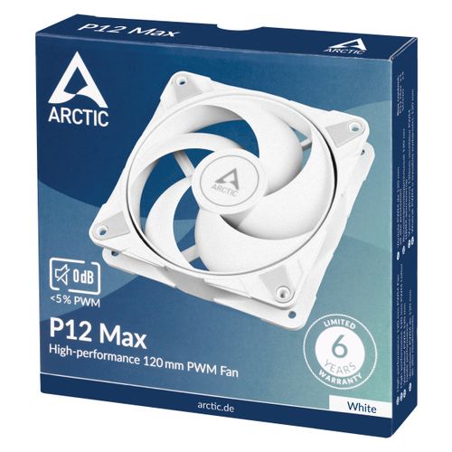 ARCTIC P12 MAX 120mm PWM ventilator - bijeli slika 4