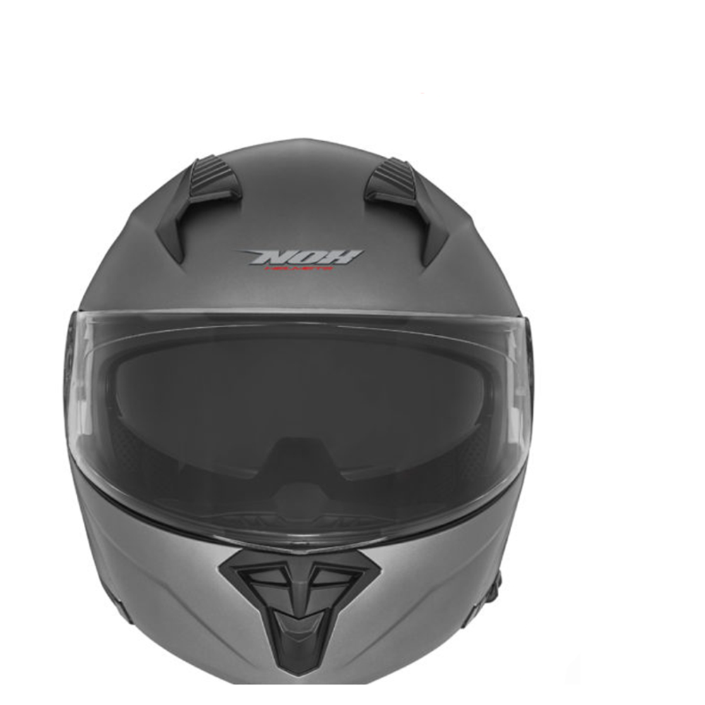 Modularna - flip up kaciga za motor S vel. NOX Y966 N968 - Mat Titanium slika 3