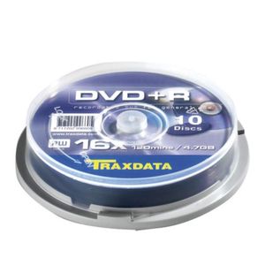DVD+R Traxdata 4,7 GB/120 min 16x, cake, 10/1
