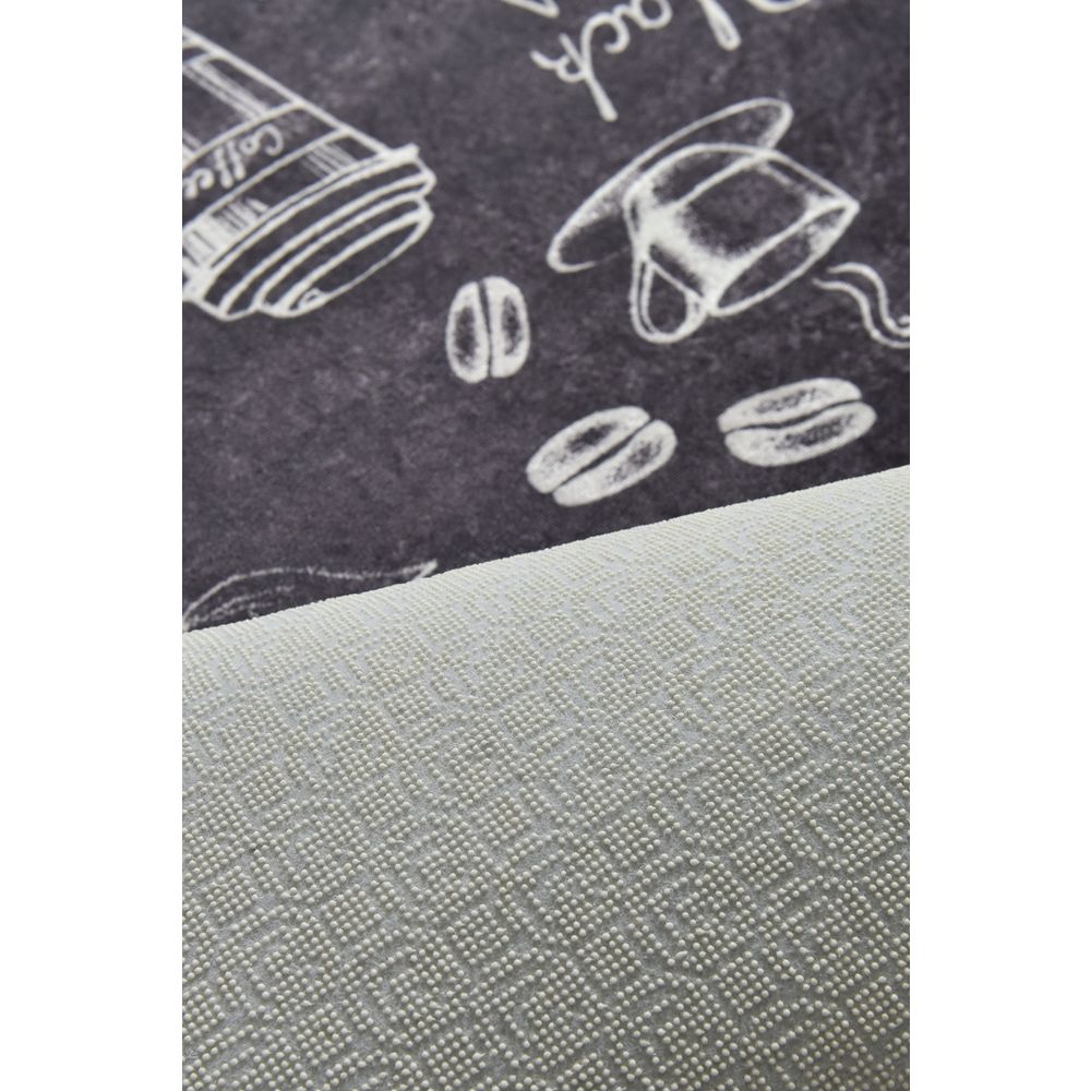 Cappuccino - Crni Višebojni Tepih za Dnevni Boravak (100 x 300 cm) slika 2