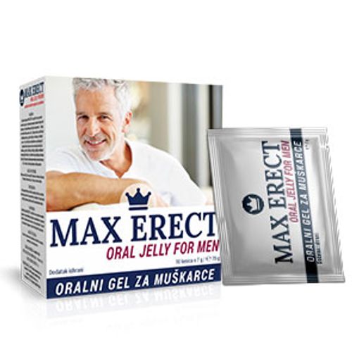 Max erect - oralni gel u kesicama za snaznu erekciju, 10 kesica slika 1