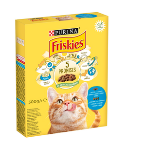 Friskies® Hrana za Mačke s lososom i povrćem, Adult 300g 