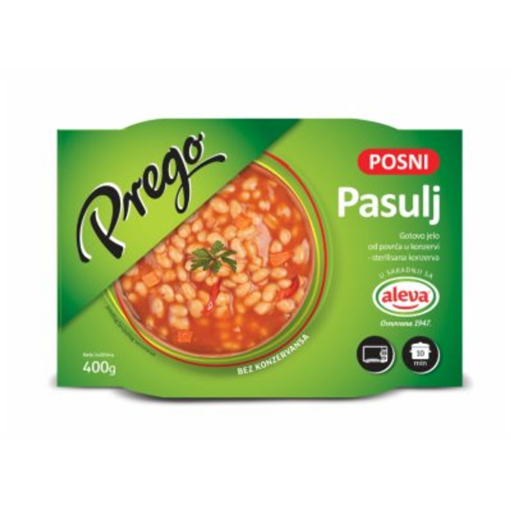 Aleva Prego Posni pasulj 400g slika 1