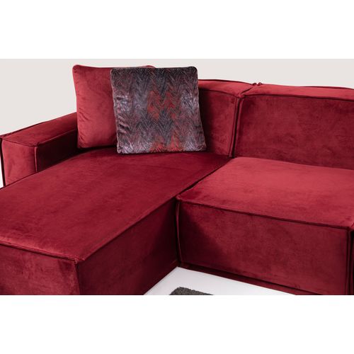 Atelier Del Sofa Kutna garnitura LEGO, tamno crvena, Lego Corner 8 (Chl-O1-1R) slika 5