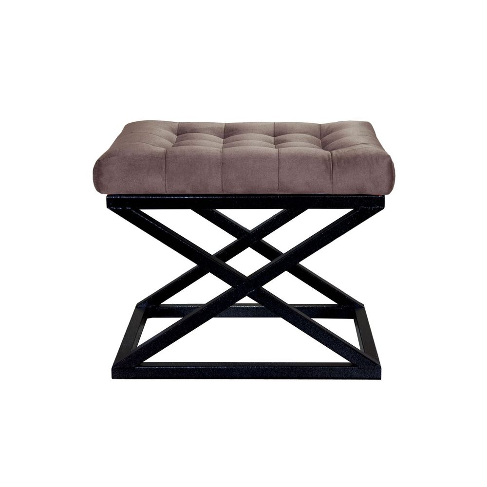 Capraz - Pouffe u crnoj i smeđoj boji slika 1