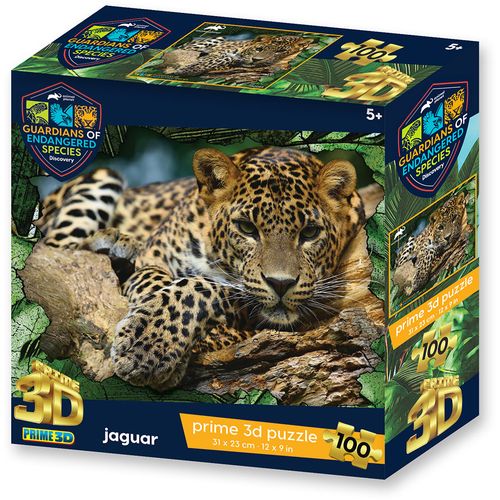 Puzzle 3D - Jaguar 100 kom 31x23cm animal planet ges slika 1