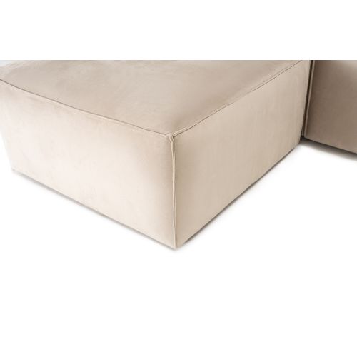 Woody Fashion Kutna garnitura Lora (L1-O1-1R-POUFFE ) - Cream slika 11