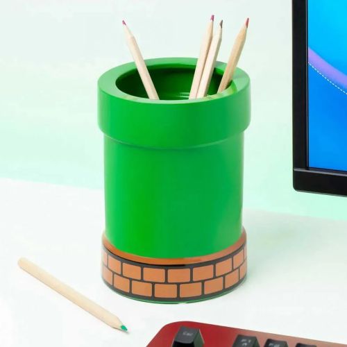 Super Mario Pipe Plant & Pen Pot slika 2