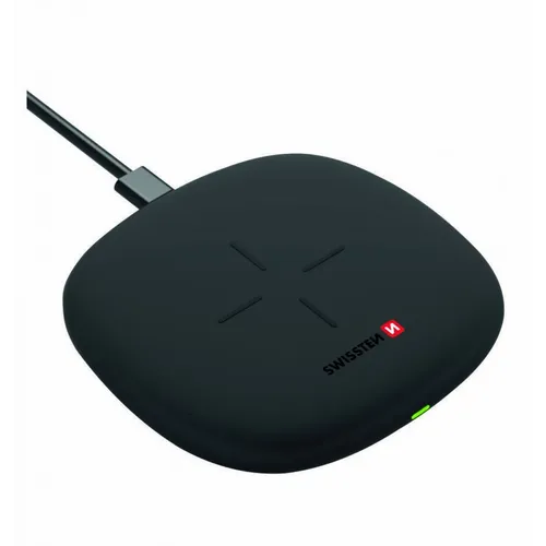 Swissten wireless punjač 10W + kabl USB-A/USB-C 1.5m crna slika 2