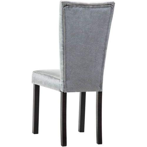 Blagovaonske stolice od baršuna 6 kom srebrne slika 7