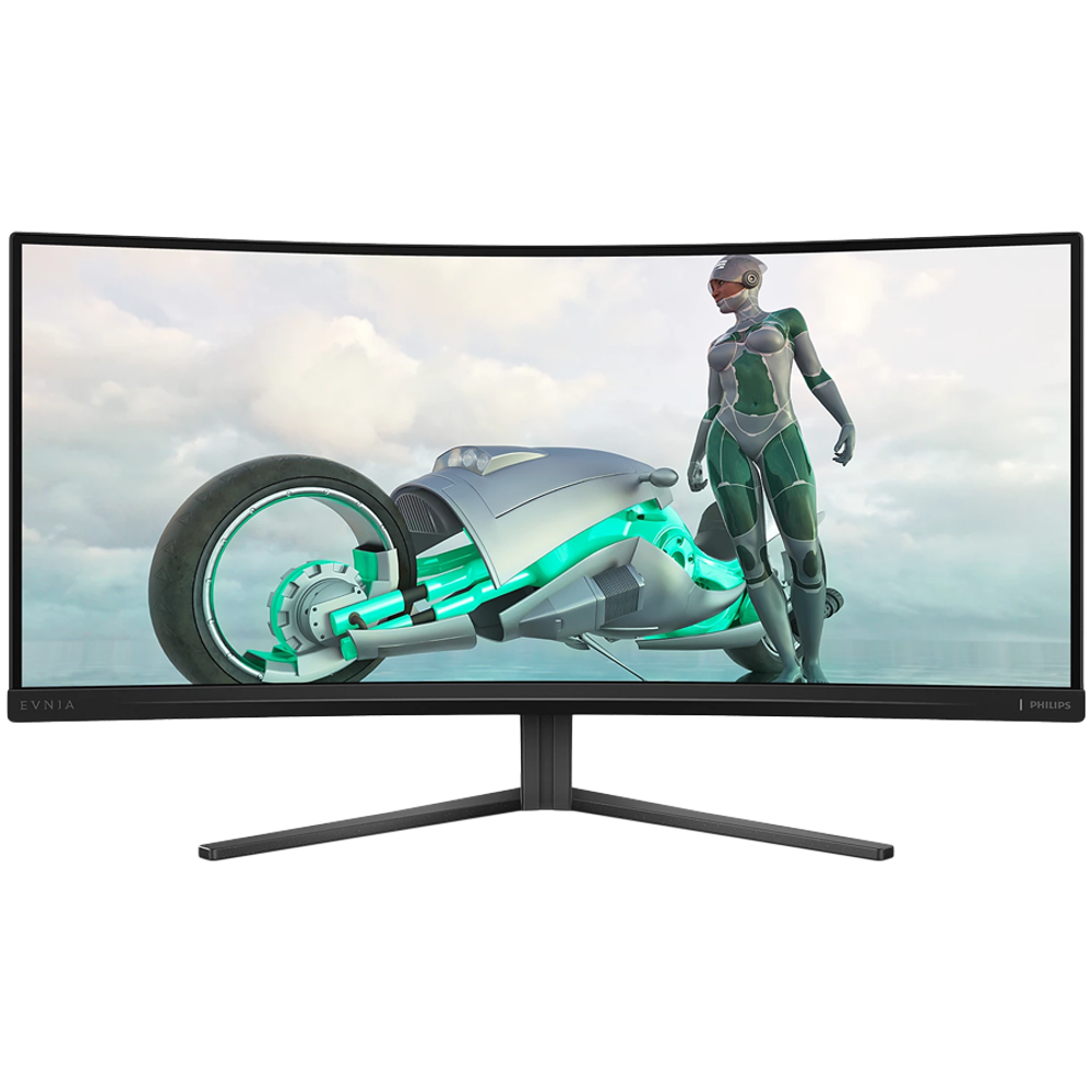 Philips Monitor Evnia 3000 34M2C3500L 34'' Curved VA, 3440x1440 (WQHD), 180Hz, 0.5ms, 300 cd/m², 4000:1, HDR10, 2x HDMI, DisplayPort, Adaptive Sync, 3-year warranty slika 1