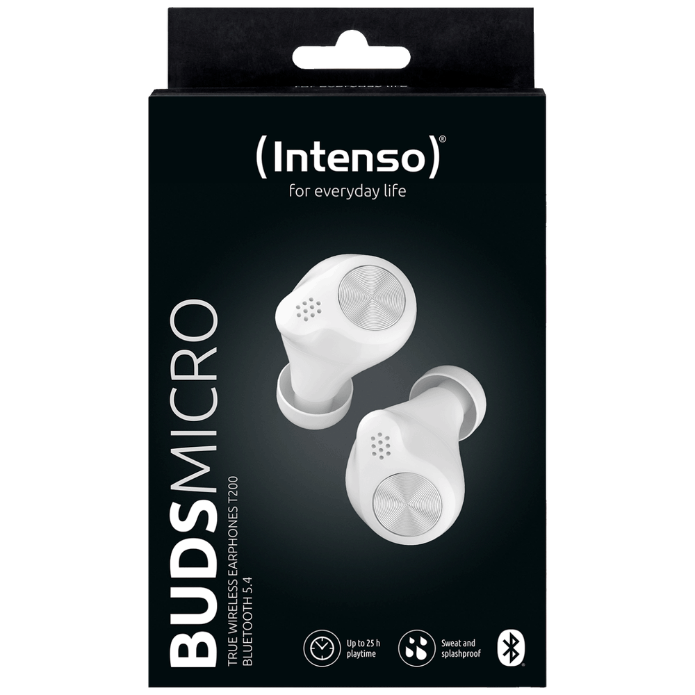 (Intenso) Slušalice bežične sa kutijicom za punjenje / BUDS MICRO T200, White slika 5