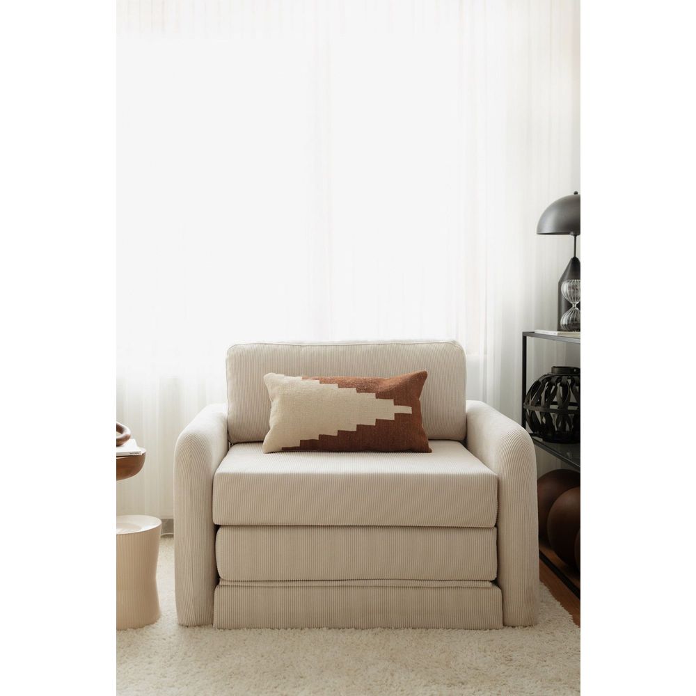 Sofa na razvlačenje za jednu osobu Nest u bijeloj boji slika 4