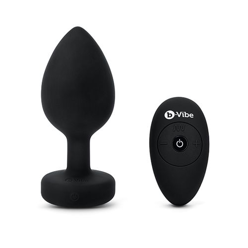 Vibrirajući analni čep B-Vibe XXL, crni slika 2