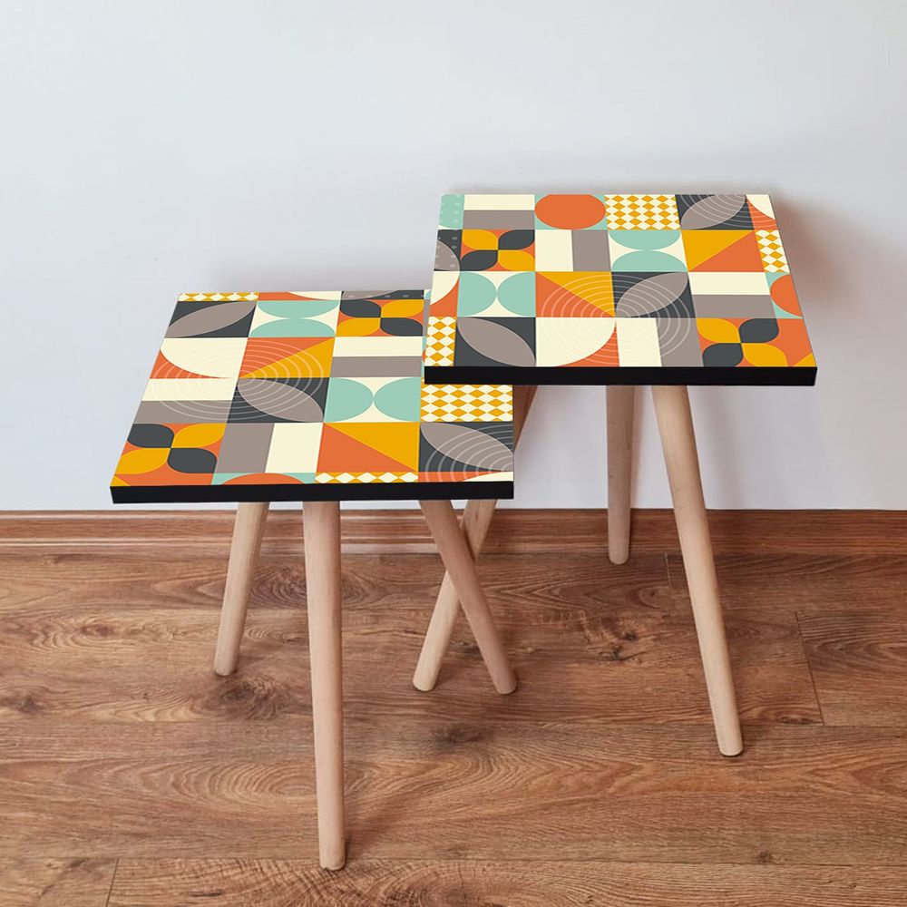 Nesting stolovi 2Shp322 - (2 komada) - boje: višebojni slika 1