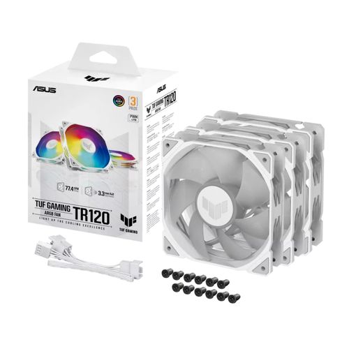 Asus TUF GAMING TR120 ARGB WHITE EDITION 3IN1 ventilator slika 1