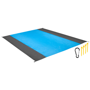 Tracer Prostirka za plažu, 200 x 210 cm, plava/crna