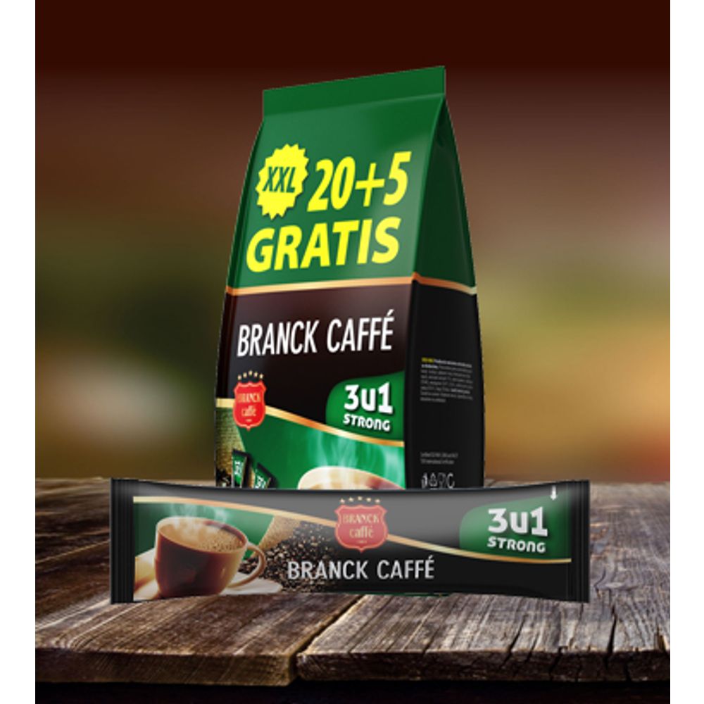 Branck Caffe 3U1 Strong Vrećica (25X18G) 20+5 Gratis slika 1