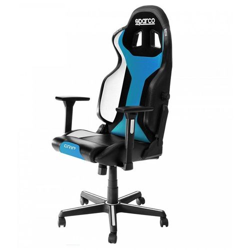 Sparco Grip Gaming/office chair Black/Blue Sky slika 1