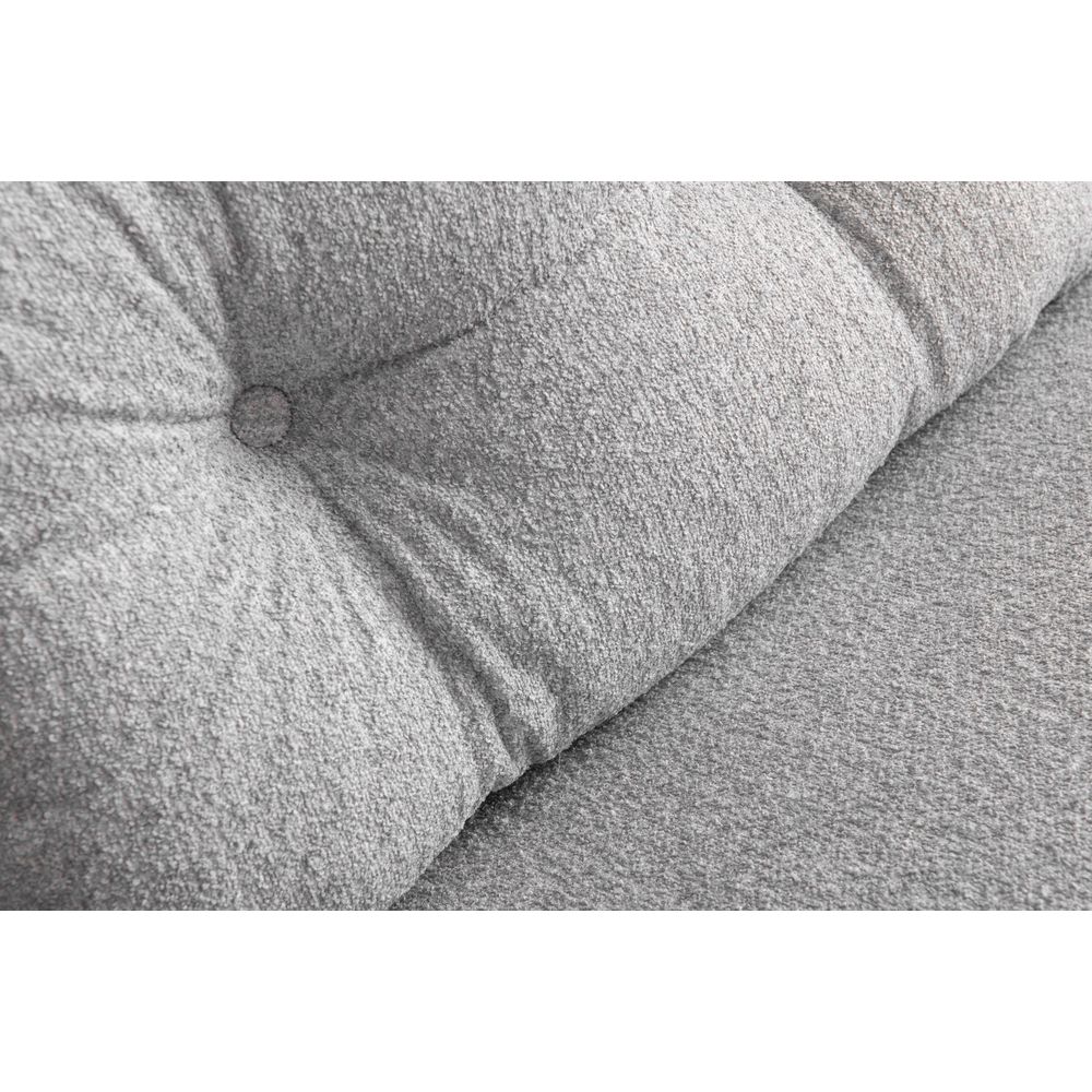 Sando 2-Sjedišni Sofa-Krevet - Teddy Tkanina - Siva slika 7