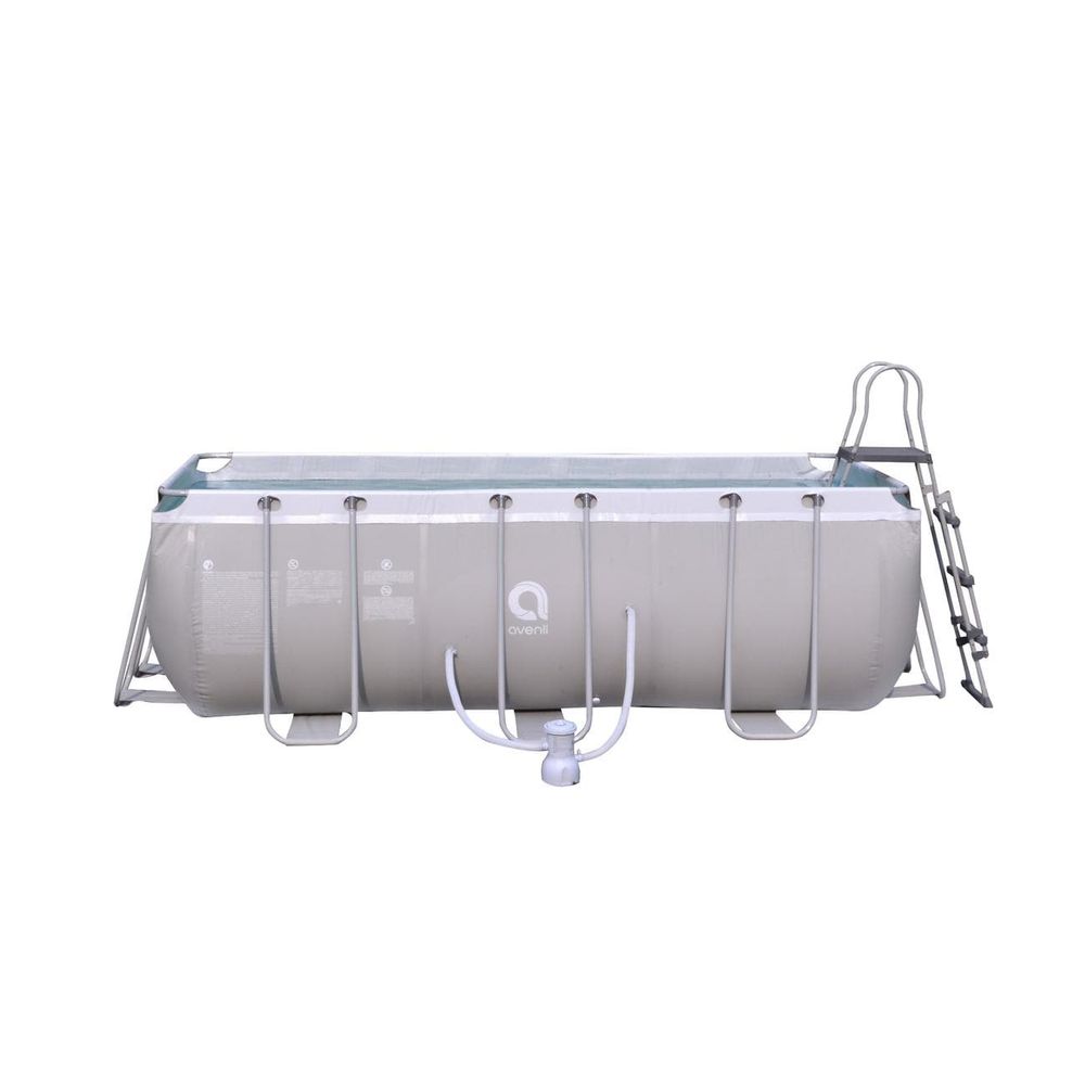 Avenli Montažni bazen Passaat Grey sa ljestvama i pumpom 400x207x122cm slika 2