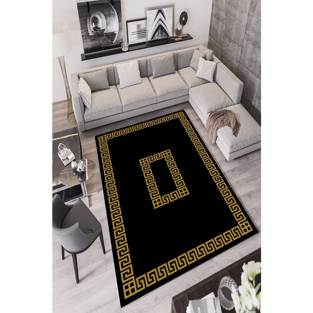 Crni tepih W871 (60 x 100 cm) slika 1