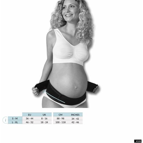 Carriwell Pojas za trudnice, rastezljivi potporni - crni,L/XL slika 7