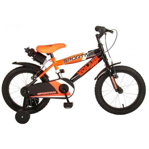 Dječji bicikl s dvije ručne kočnice Volare Sportivo 16" neon narančasti slika 1