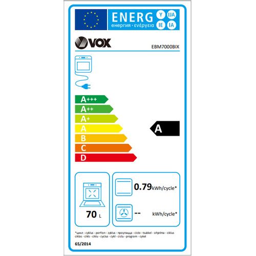 VOX ugradbena pećnica EBM 7000 BIX slika 5