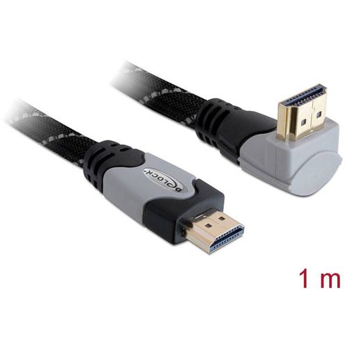 Delock HDMI priključni kabel HDMI A utikač, HDMI A utikač 1.00 m crna 82993  HDMI kabel slika 1