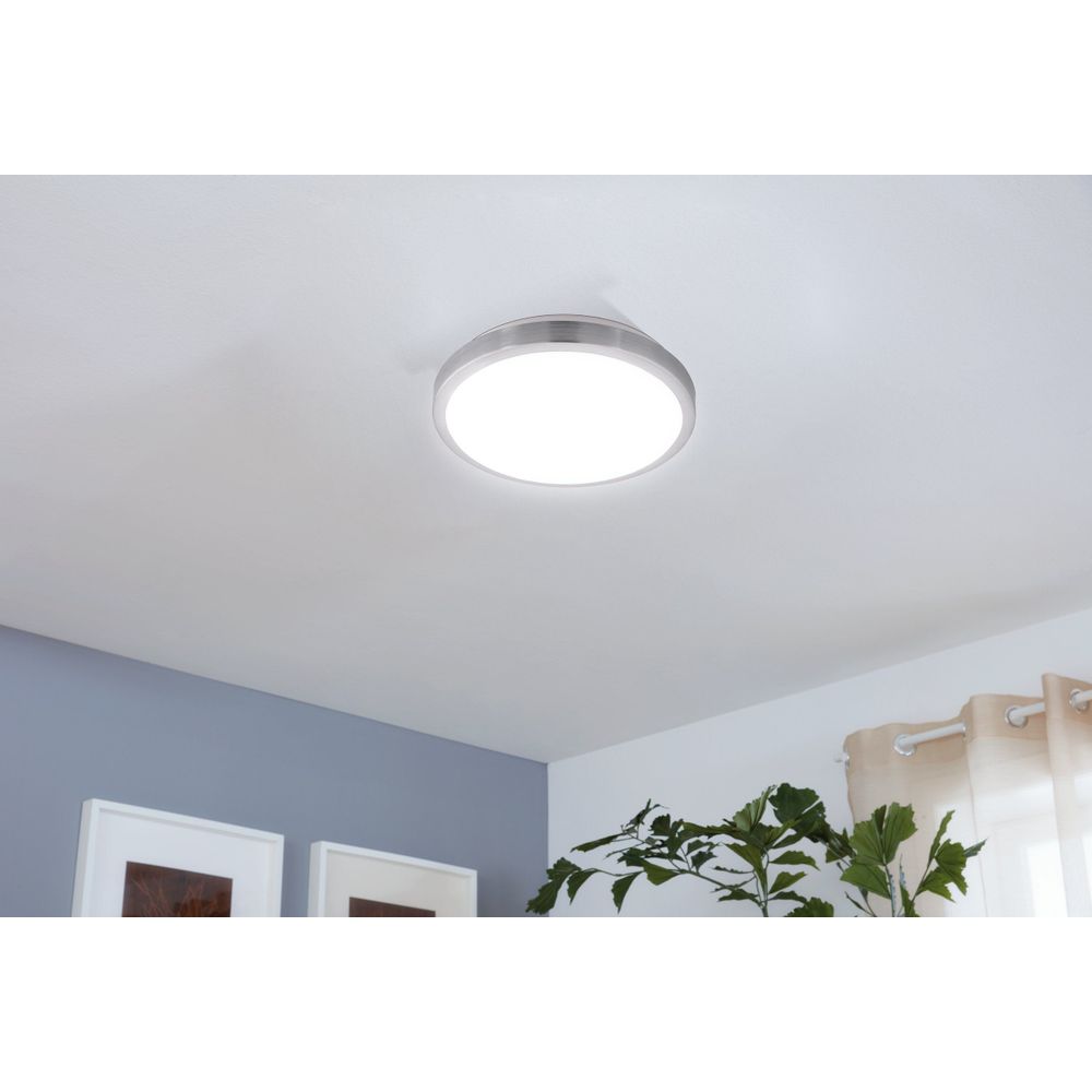 Eglo Competa 1 Plafonjera sa LED Osvjetljenjem, 23W, 2500lm, Promjer 325mm, Nikl-Mat/Bijela slika 3