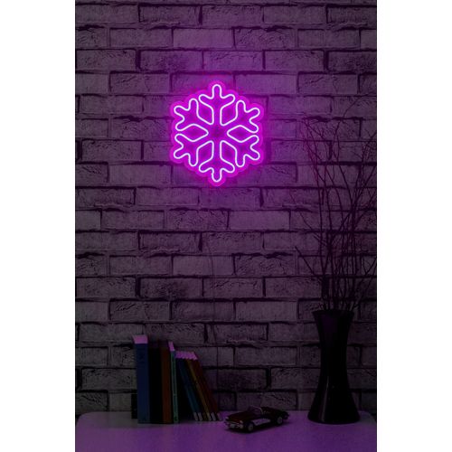 Wallity Ukrasna plastična LED rasvjeta, Snowflake - Pink slika 11