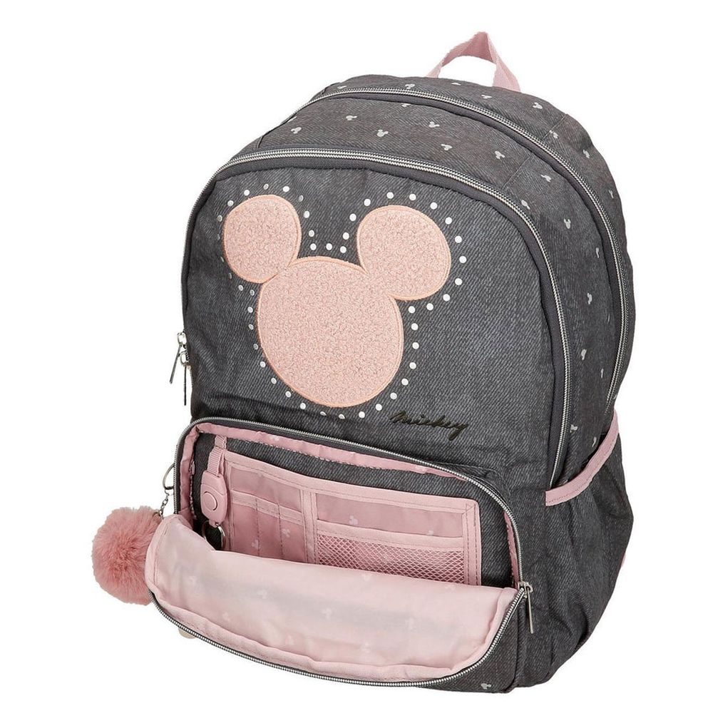 Disney Ranac 44 cm, Mickey Studs 38227T1 sa točkićima, antracit slika 5