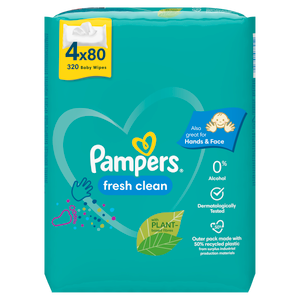 Pampers vlažne maramice Fresh Clean 4 x 80 komada