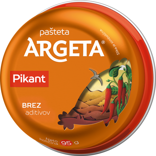 Argeta Kokošja Pikant pašteta 95g slika 1