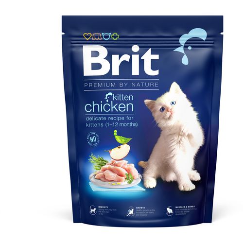 Brit Premium by Nature Cat Kitten, piletina, 300 g slika 1
