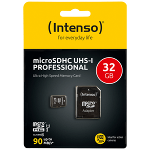 (Intenso) Micro SDHC/SDXC kartica 32GB Class 10, UHS-I +adapter, Pro - MicroSD 32GB Class10 UHS-I Pro