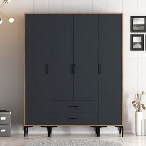 Kumsal STS - Walnut, Anthracite Walnut
Anthracite Wardrobe